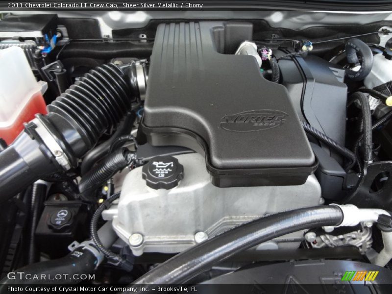 Sheer Silver Metallic / Ebony 2011 Chevrolet Colorado LT Crew Cab