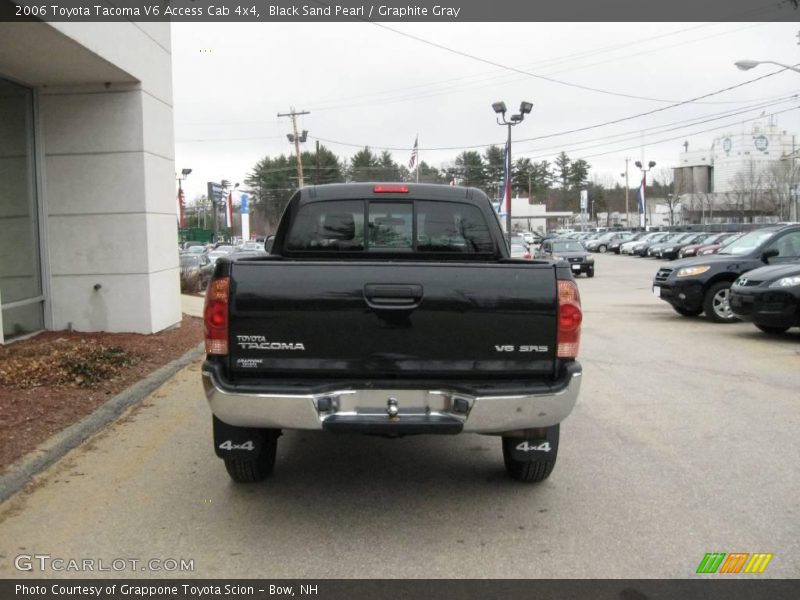 Black Sand Pearl / Graphite Gray 2006 Toyota Tacoma V6 Access Cab 4x4