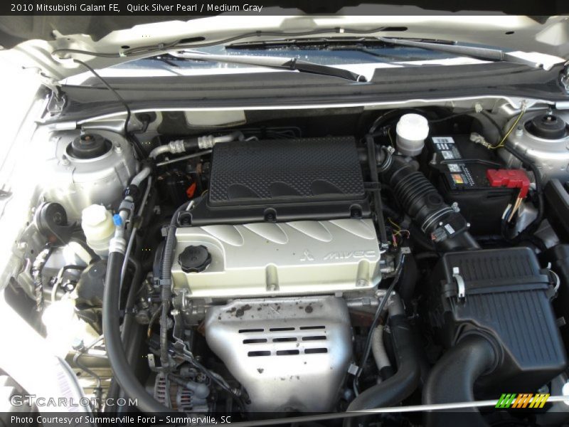 Quick Silver Pearl / Medium Gray 2010 Mitsubishi Galant FE