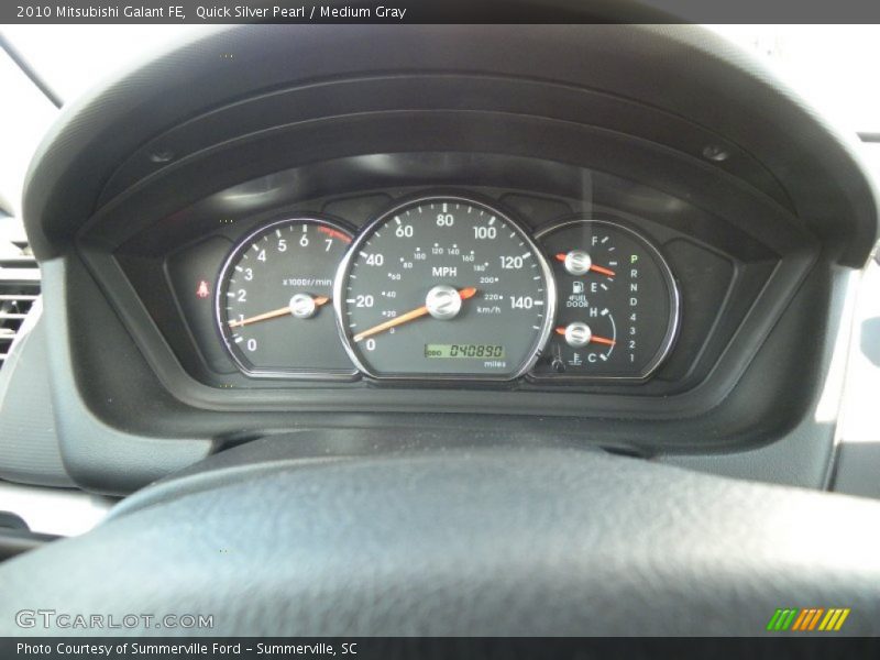 Quick Silver Pearl / Medium Gray 2010 Mitsubishi Galant FE