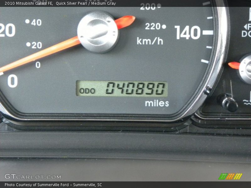 Quick Silver Pearl / Medium Gray 2010 Mitsubishi Galant FE
