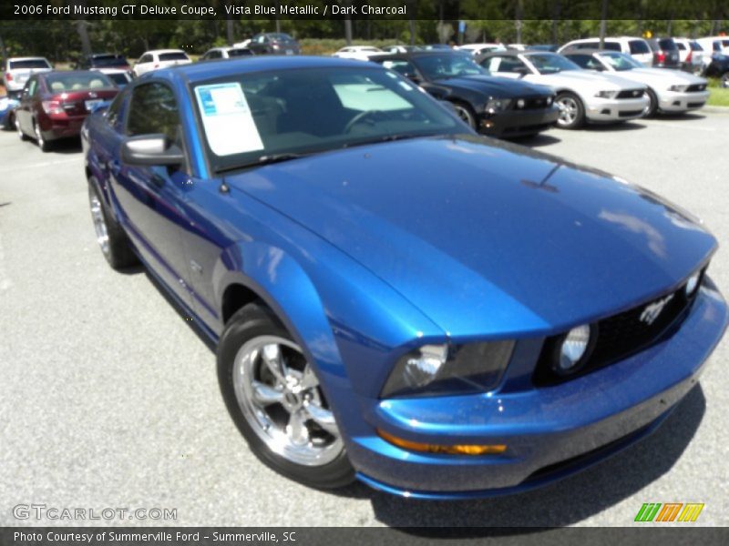 Vista Blue Metallic / Dark Charcoal 2006 Ford Mustang GT Deluxe Coupe
