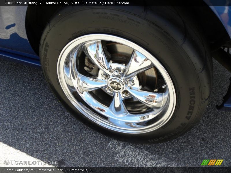 Vista Blue Metallic / Dark Charcoal 2006 Ford Mustang GT Deluxe Coupe