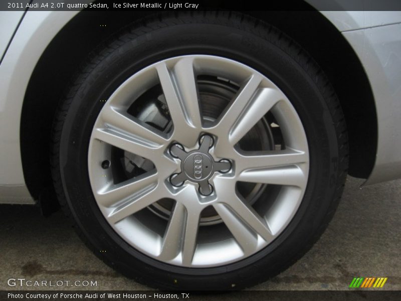 Ice Silver Metallic / Light Gray 2011 Audi A4 2.0T quattro Sedan