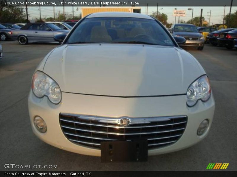 Satin White Pearl / Dark Taupe/Medium Taupe 2004 Chrysler Sebring Coupe