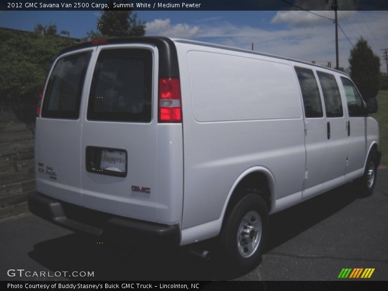 Summit White / Medium Pewter 2012 GMC Savana Van 2500 Cargo