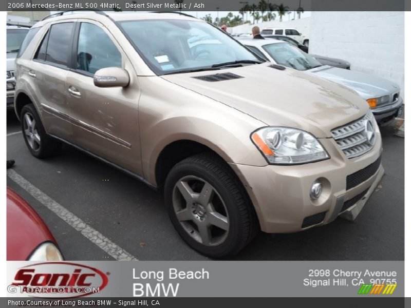 Desert Silver Metallic / Ash 2006 Mercedes-Benz ML 500 4Matic
