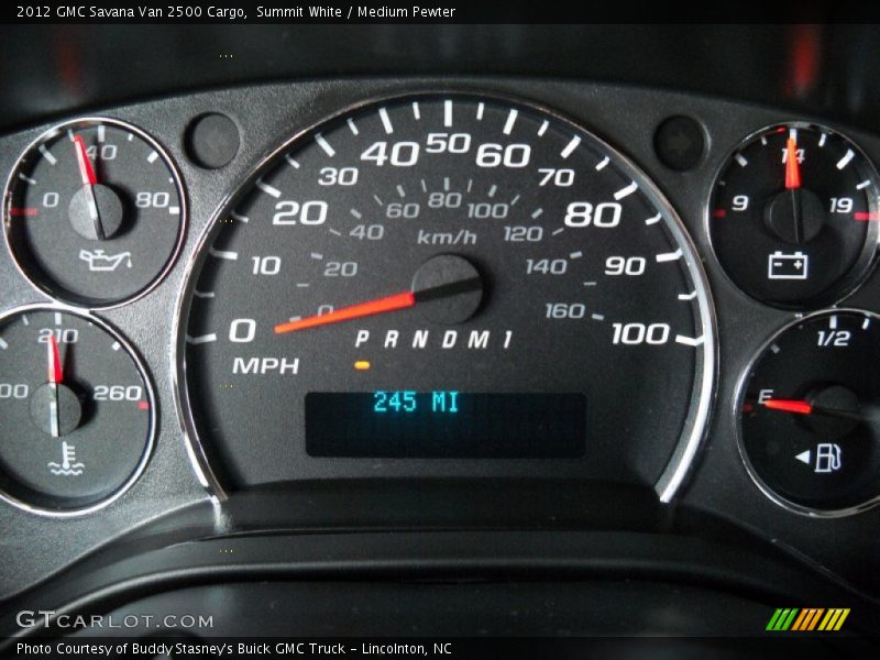 Summit White / Medium Pewter 2012 GMC Savana Van 2500 Cargo