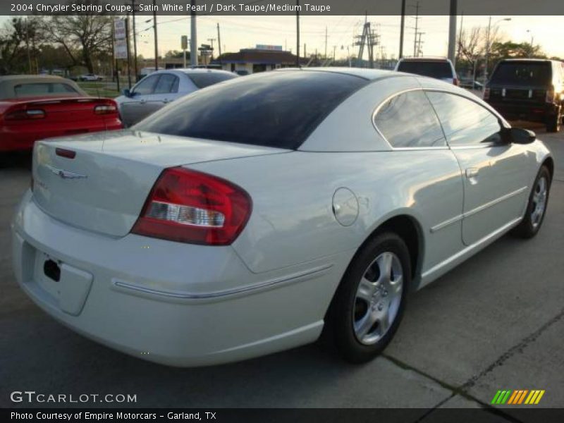 Satin White Pearl / Dark Taupe/Medium Taupe 2004 Chrysler Sebring Coupe