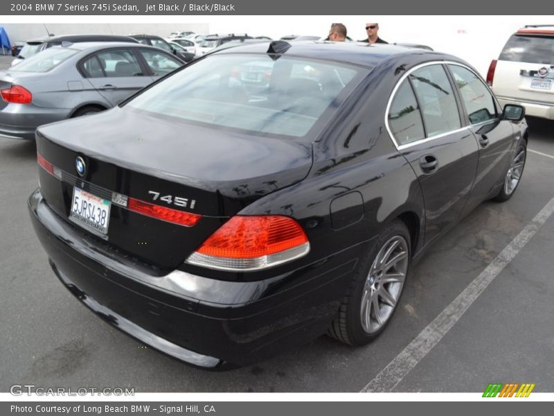 Jet Black / Black/Black 2004 BMW 7 Series 745i Sedan