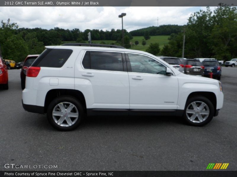 Olympic White / Jet Black 2012 GMC Terrain SLE AWD