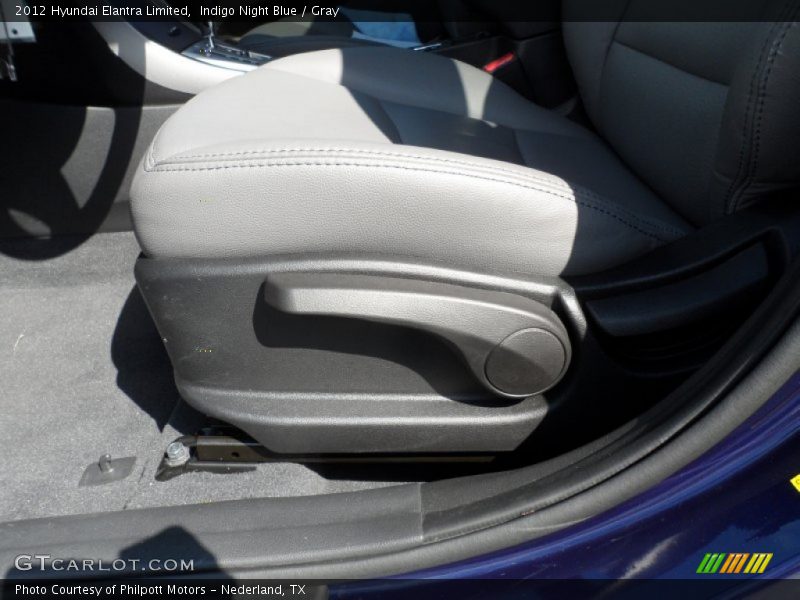 Indigo Night Blue / Gray 2012 Hyundai Elantra Limited