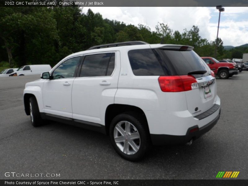 Olympic White / Jet Black 2012 GMC Terrain SLE AWD