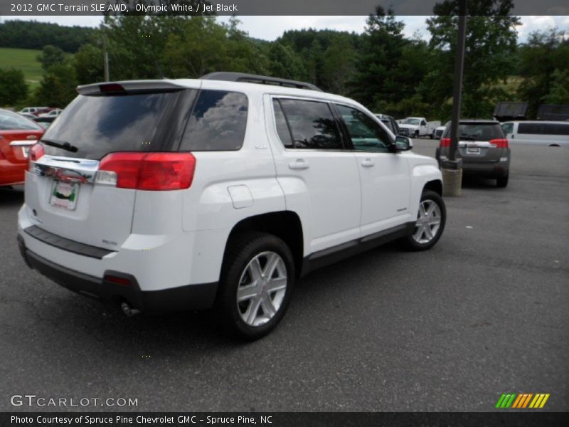 Olympic White / Jet Black 2012 GMC Terrain SLE AWD
