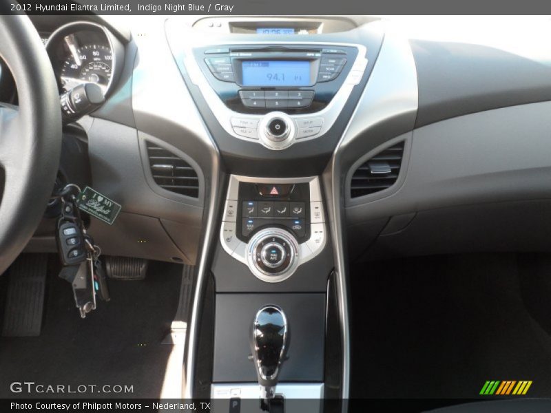 Indigo Night Blue / Gray 2012 Hyundai Elantra Limited
