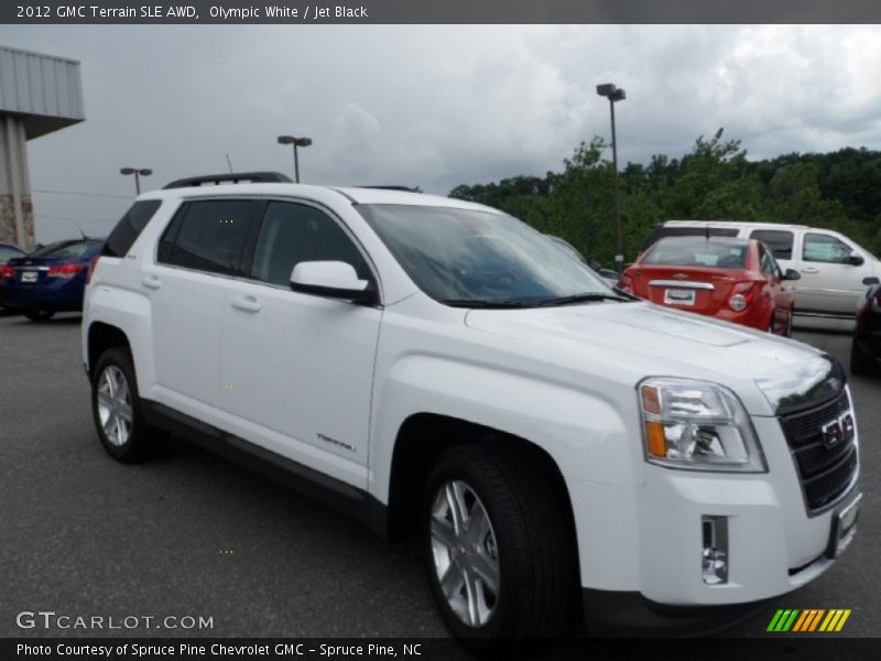 Olympic White / Jet Black 2012 GMC Terrain SLE AWD