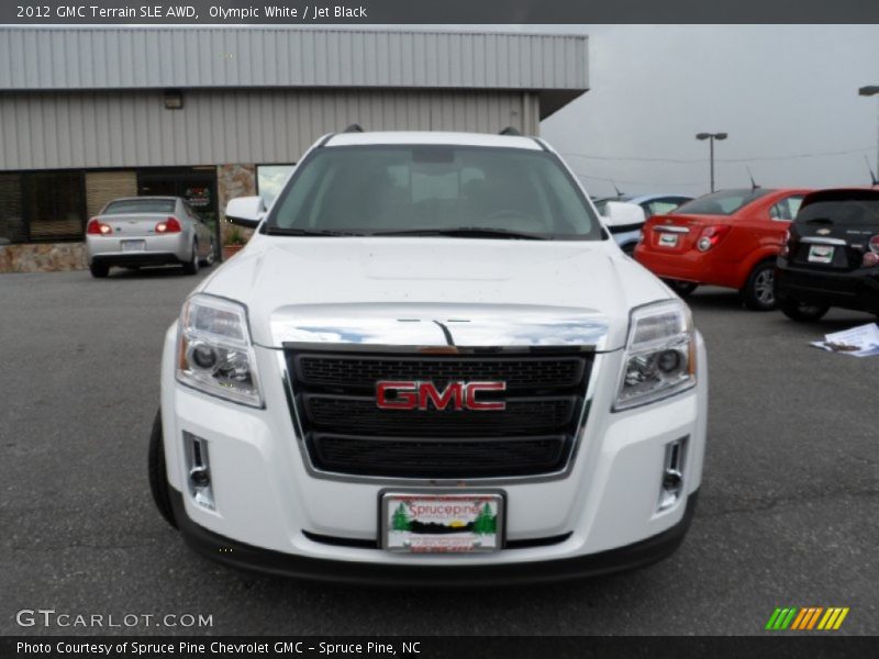 Olympic White / Jet Black 2012 GMC Terrain SLE AWD