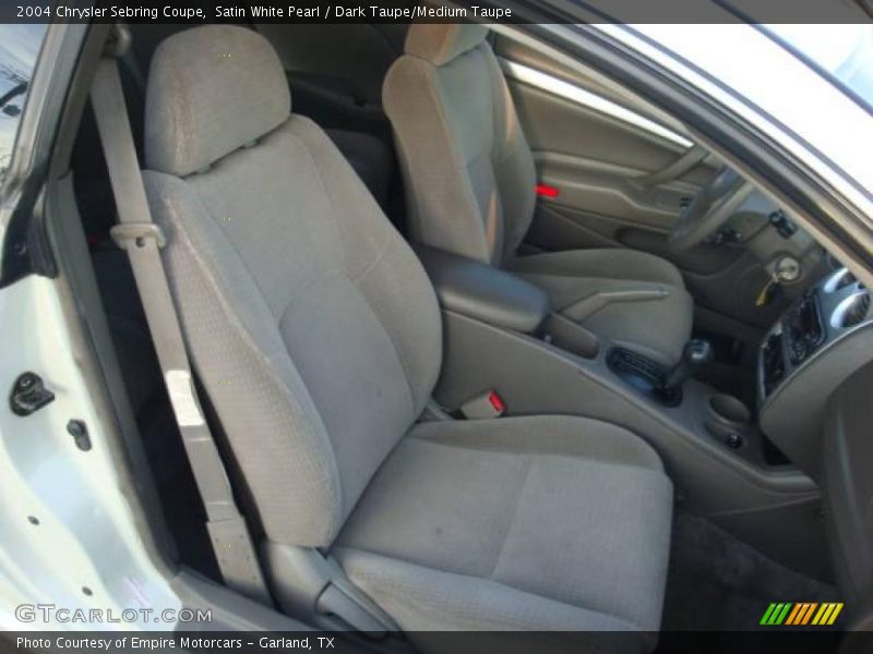 Satin White Pearl / Dark Taupe/Medium Taupe 2004 Chrysler Sebring Coupe