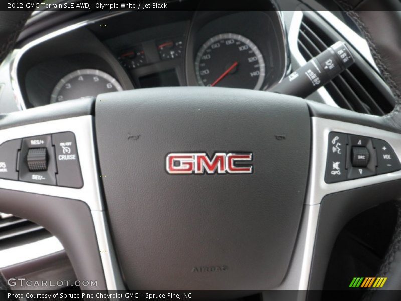 Olympic White / Jet Black 2012 GMC Terrain SLE AWD