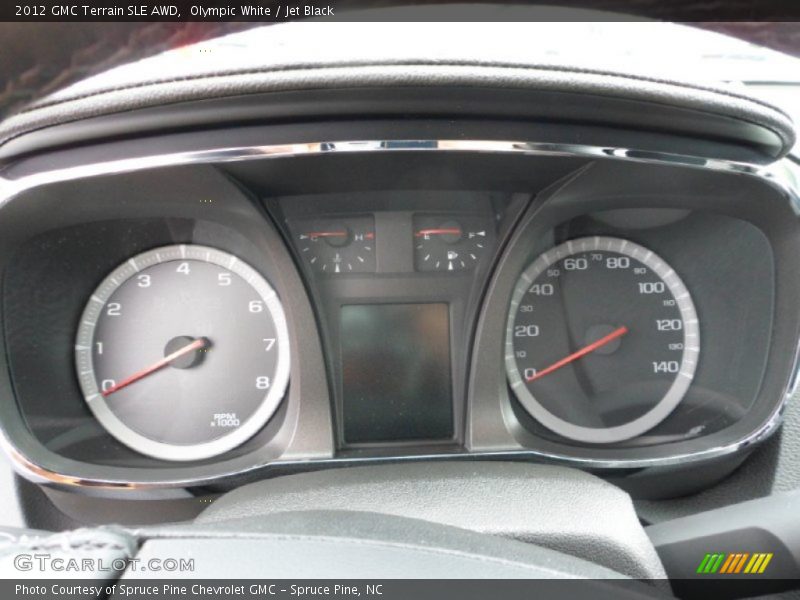 Olympic White / Jet Black 2012 GMC Terrain SLE AWD
