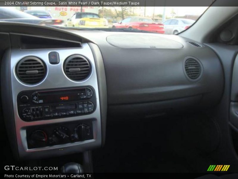 Satin White Pearl / Dark Taupe/Medium Taupe 2004 Chrysler Sebring Coupe