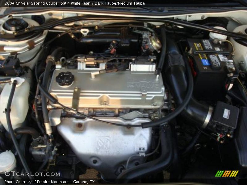 Satin White Pearl / Dark Taupe/Medium Taupe 2004 Chrysler Sebring Coupe