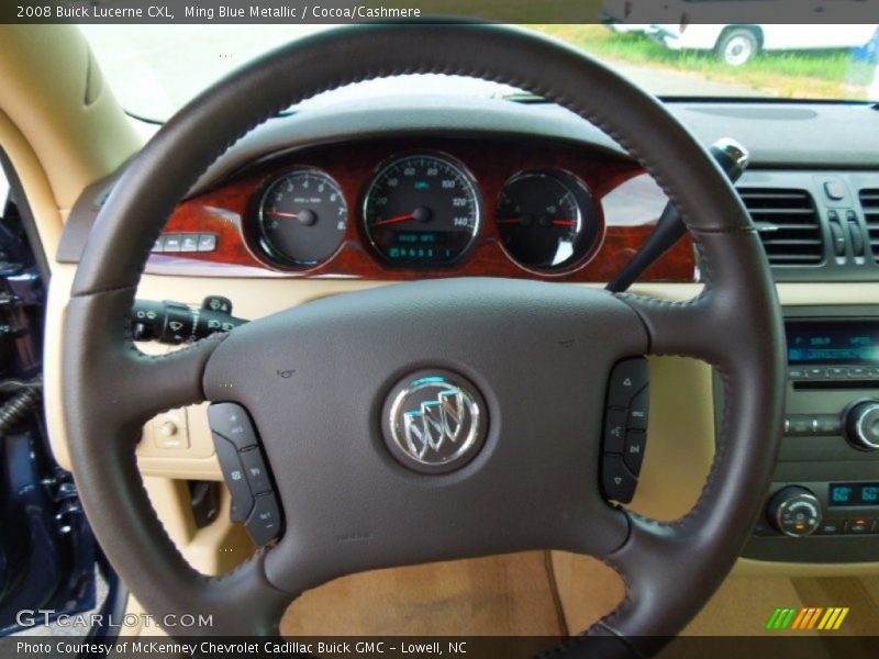 Ming Blue Metallic / Cocoa/Cashmere 2008 Buick Lucerne CXL