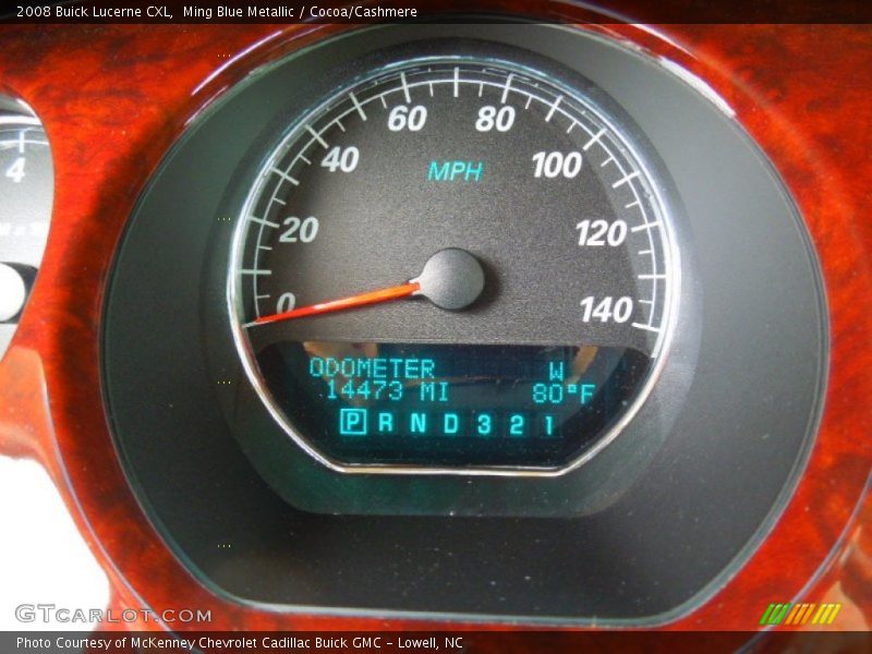 Ming Blue Metallic / Cocoa/Cashmere 2008 Buick Lucerne CXL