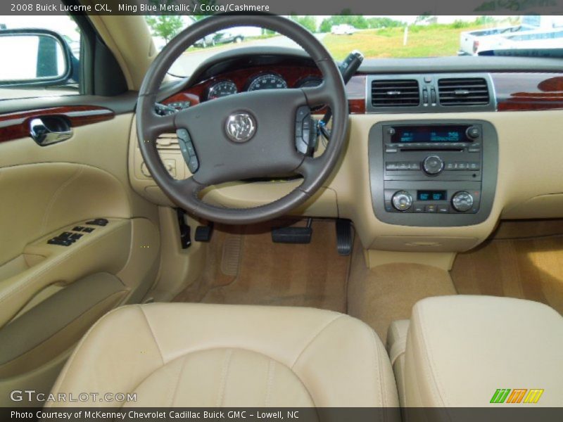 Ming Blue Metallic / Cocoa/Cashmere 2008 Buick Lucerne CXL