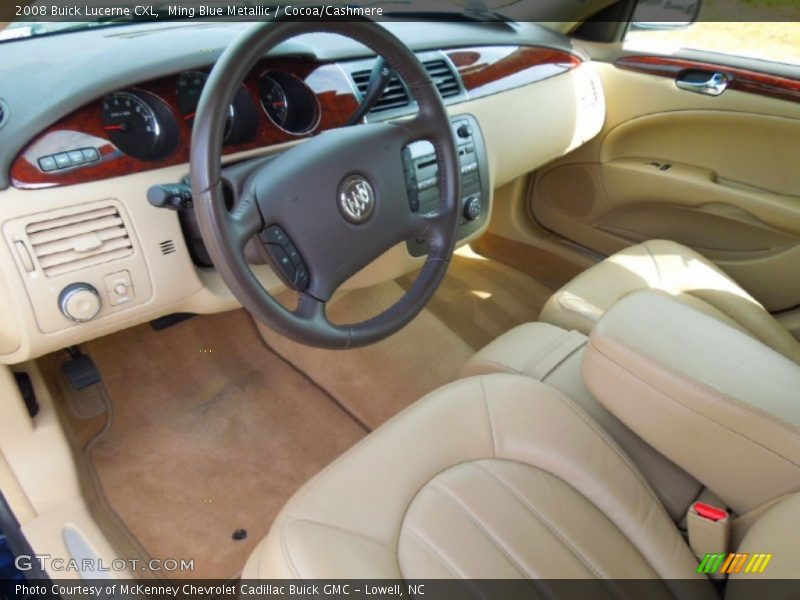 Ming Blue Metallic / Cocoa/Cashmere 2008 Buick Lucerne CXL