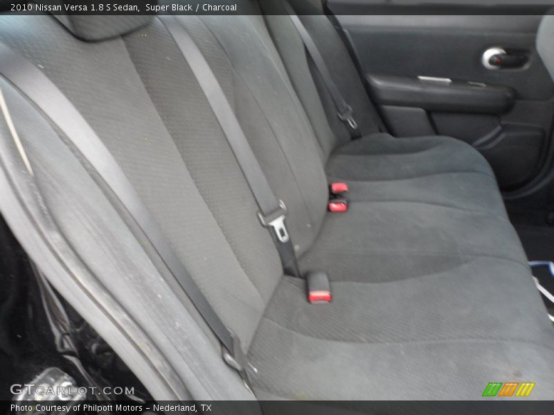 Super Black / Charcoal 2010 Nissan Versa 1.8 S Sedan