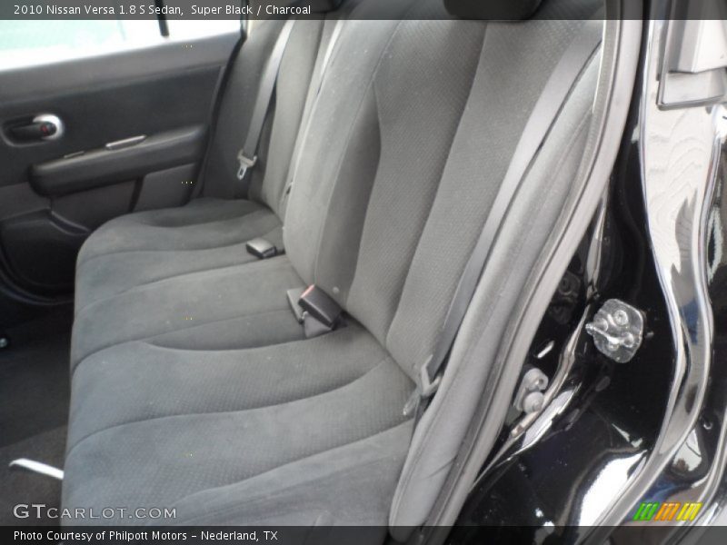 Super Black / Charcoal 2010 Nissan Versa 1.8 S Sedan