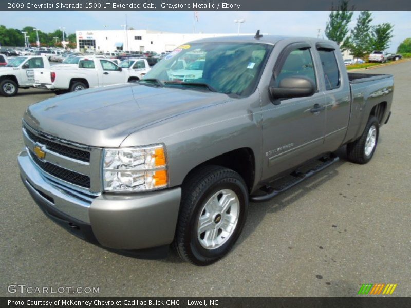 Graystone Metallic / Ebony 2009 Chevrolet Silverado 1500 LT Extended Cab