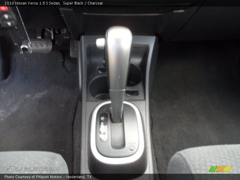 Super Black / Charcoal 2010 Nissan Versa 1.8 S Sedan