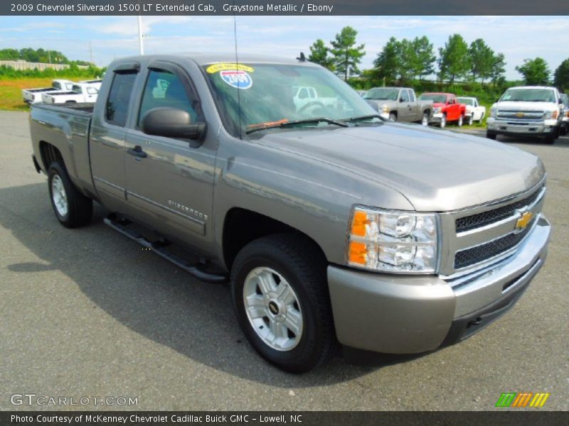 Graystone Metallic / Ebony 2009 Chevrolet Silverado 1500 LT Extended Cab