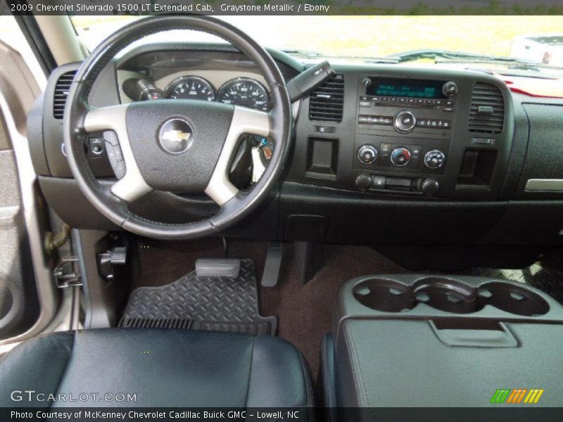 Graystone Metallic / Ebony 2009 Chevrolet Silverado 1500 LT Extended Cab