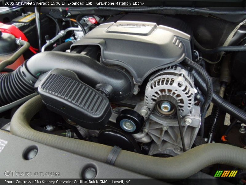 Graystone Metallic / Ebony 2009 Chevrolet Silverado 1500 LT Extended Cab