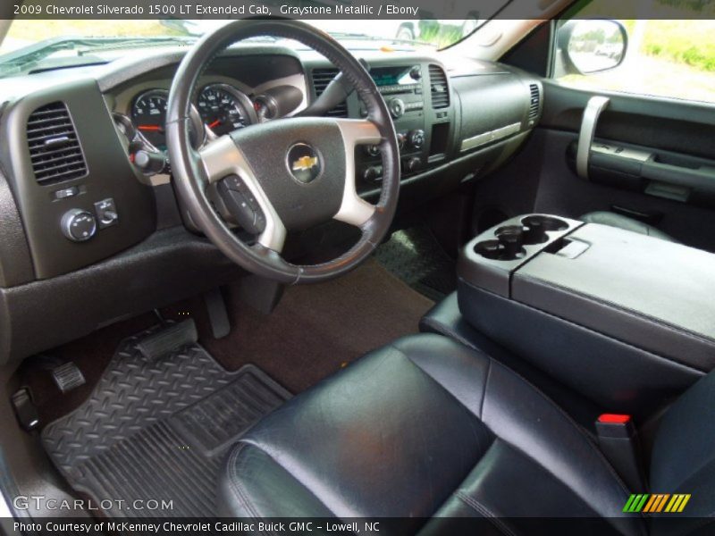 Graystone Metallic / Ebony 2009 Chevrolet Silverado 1500 LT Extended Cab