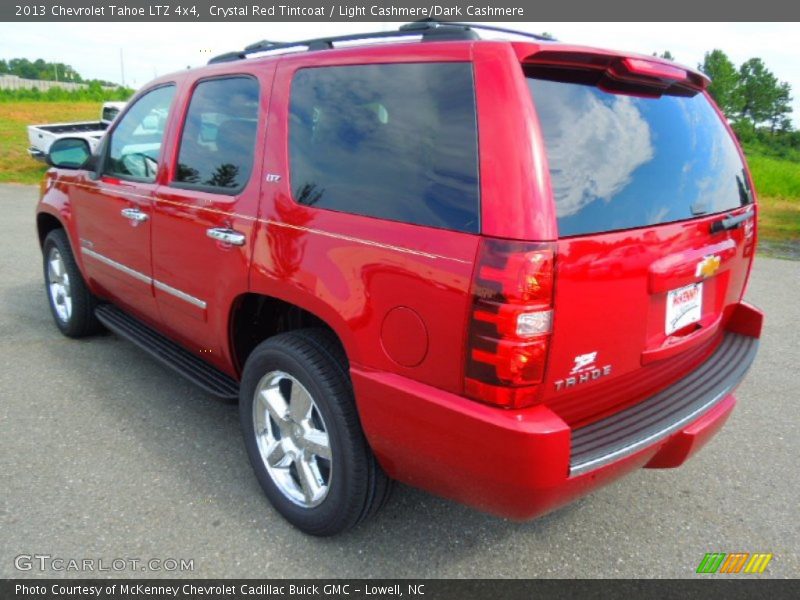 Crystal Red Tintcoat / Light Cashmere/Dark Cashmere 2013 Chevrolet Tahoe LTZ 4x4