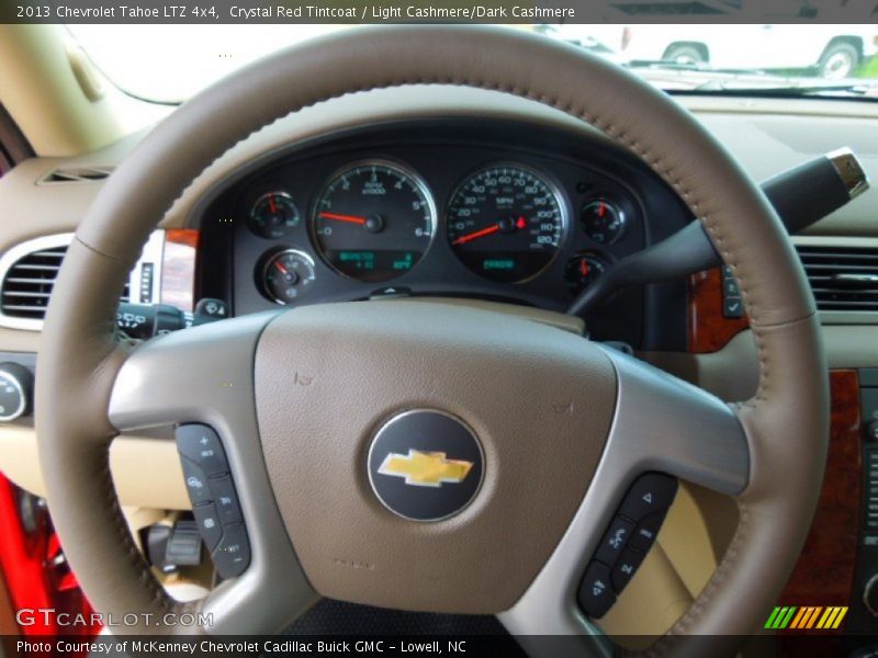 Crystal Red Tintcoat / Light Cashmere/Dark Cashmere 2013 Chevrolet Tahoe LTZ 4x4