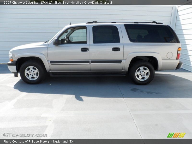 Silver Birch Metallic / Gray/Dark Charcoal 2005 Chevrolet Suburban 1500 LS