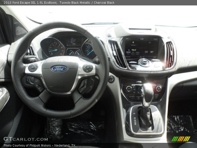 Tuxedo Black Metallic / Charcoal Black 2013 Ford Escape SEL 1.6L EcoBoost