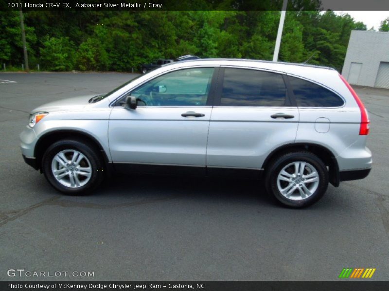 Alabaster Silver Metallic / Gray 2011 Honda CR-V EX