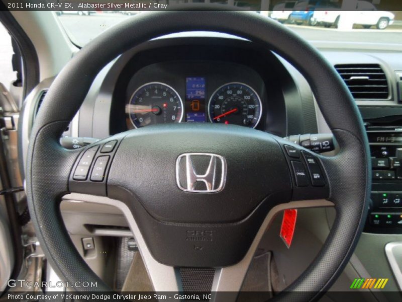 Alabaster Silver Metallic / Gray 2011 Honda CR-V EX