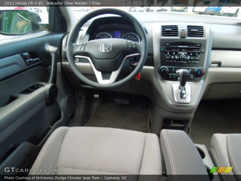Alabaster Silver Metallic / Gray 2011 Honda CR-V EX