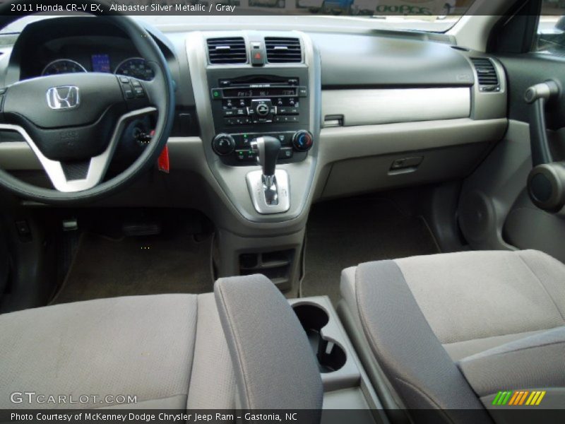 Alabaster Silver Metallic / Gray 2011 Honda CR-V EX