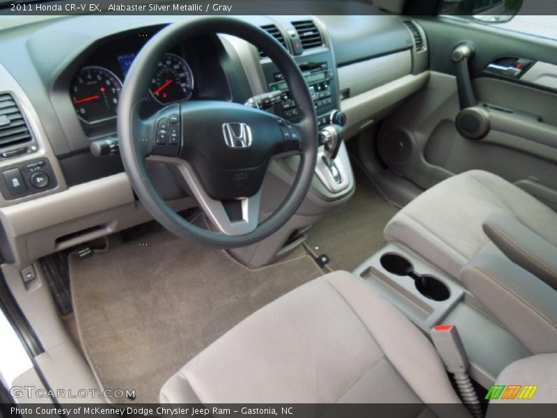 Alabaster Silver Metallic / Gray 2011 Honda CR-V EX