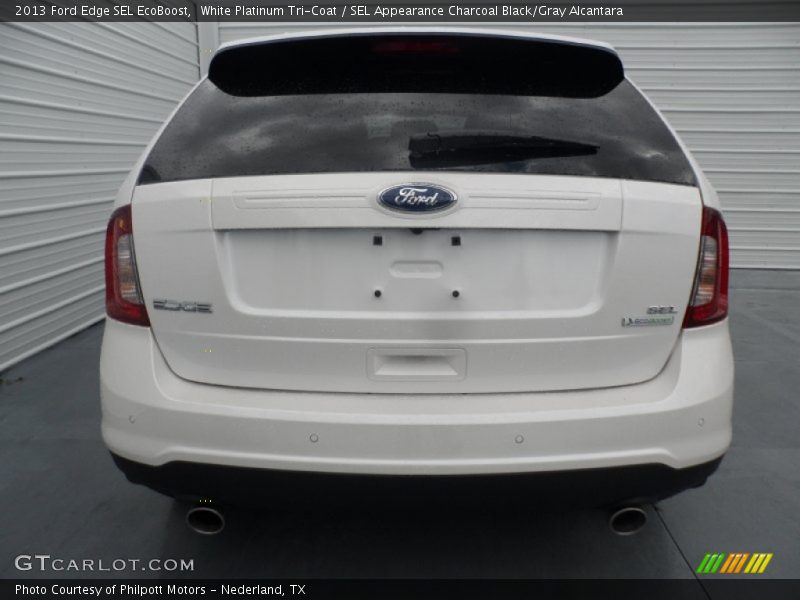 White Platinum Tri-Coat / SEL Appearance Charcoal Black/Gray Alcantara 2013 Ford Edge SEL EcoBoost
