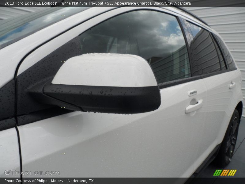 White Platinum Tri-Coat / SEL Appearance Charcoal Black/Gray Alcantara 2013 Ford Edge SEL EcoBoost