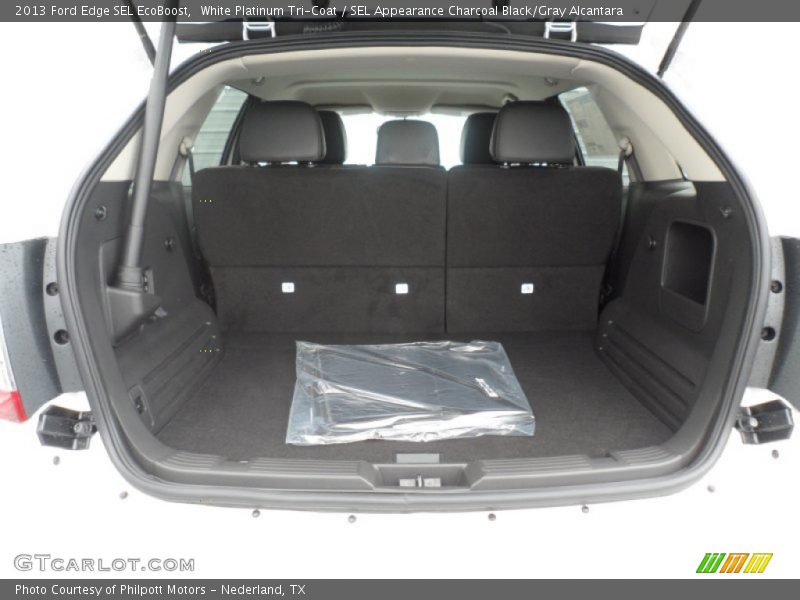 White Platinum Tri-Coat / SEL Appearance Charcoal Black/Gray Alcantara 2013 Ford Edge SEL EcoBoost